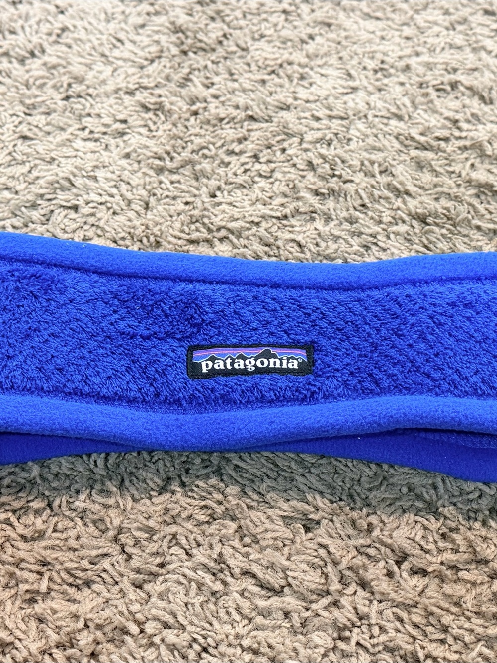 Patagonia Fleece Headband Alpine Blue X Dye Soft NWOT